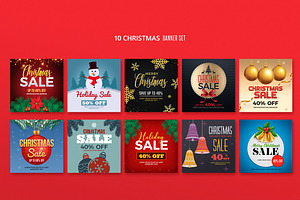 Christmas Banners Set, a Templates & Theme by DesignWorkz