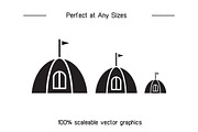 Canopy Dome Tent Icons Set, an Icon by Designfour (Thumbnail 7 of 7)
