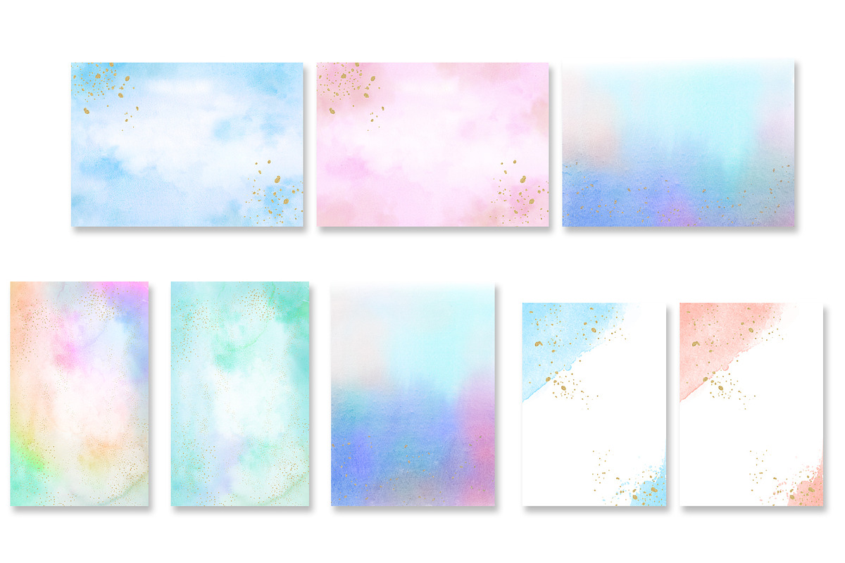 Dreamy Watercolor with Gold, an Illustration by Gallery House (Photo 4 of 4)