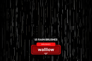 15 Realistic Rain Photoshop Brushes