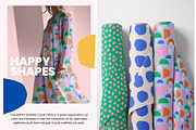 Happy Shapes – Seamless Pattern Set, a Pattern Graphic by Lisa Jasmin Bauer (Thumbnail 3 of 7)