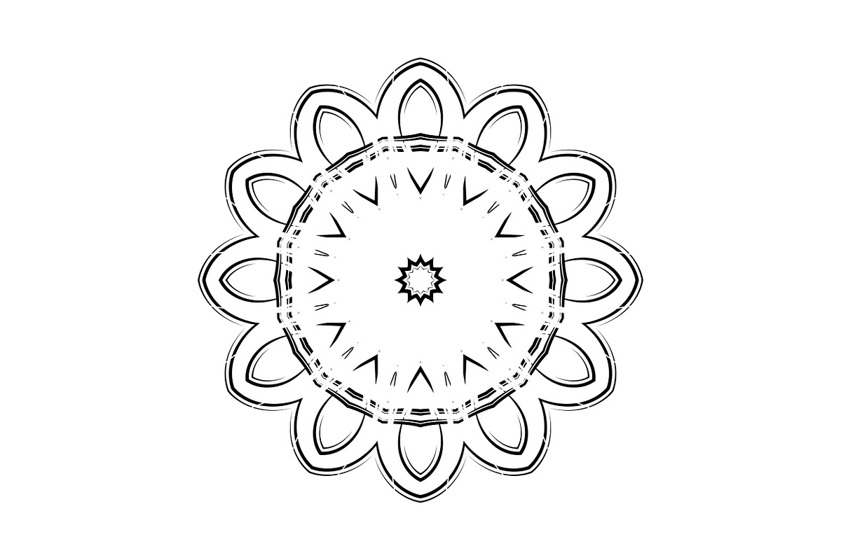 Elegant Mandala Line Art Collection, a Decorative Illustration by NJ Himel (Photo 25 of 101)