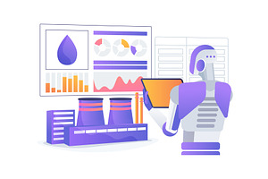 AI Smart Water Management abstract, an Illustration by Visual Generation