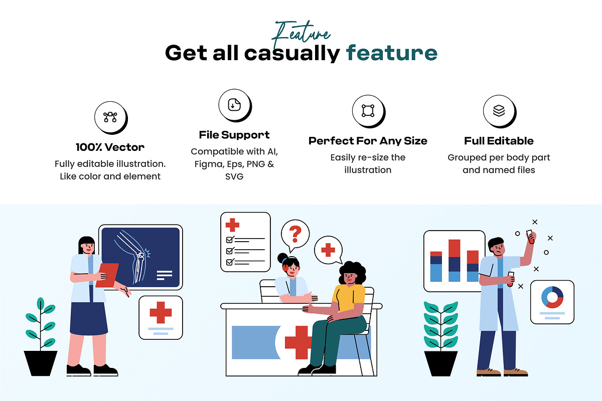 Modern Healthcare & Medical, a Healthcare Illustration by orenjidesign (Photo 3 of 8)