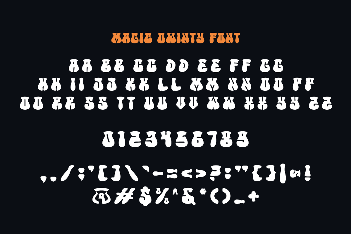 Magic Owinty - Bold Halloween Font, a Sans Serif Font by Iqsiart Studio (Photo 6 of 7)