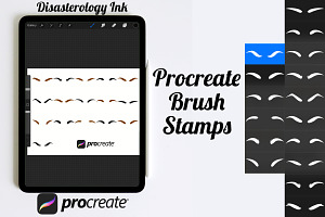 Eyebrows Set 1 Procreate Brush Stamp