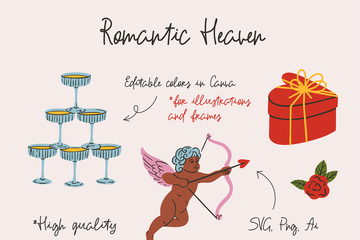 Cute Valentines Day Clipart, an Object Graphic by AnnArt (Photo 2 of 10)