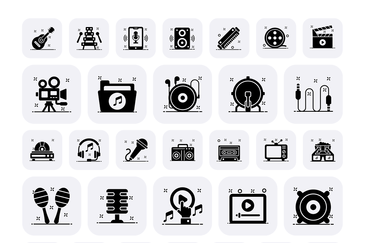 Multimedia Icon Set, a Duotone Icon by Brickclay (Photo 8 of 9)