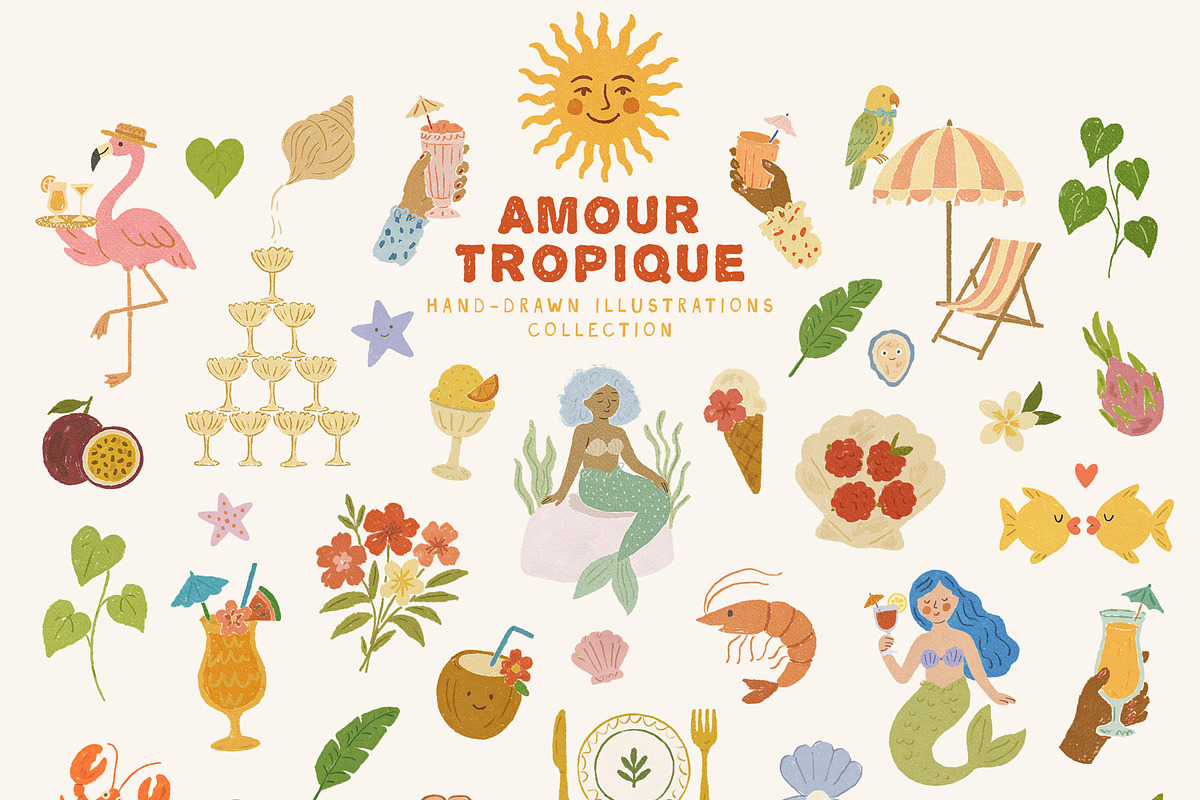 Whimsical Hand-drawn Summer Bundle, an Object Illustration by Ayya Studio (Photo 30 of 46)