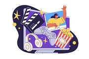 Smart TV, television concepts set, a Technology Illustration by Good Studio (Thumbnail 5 of 5)