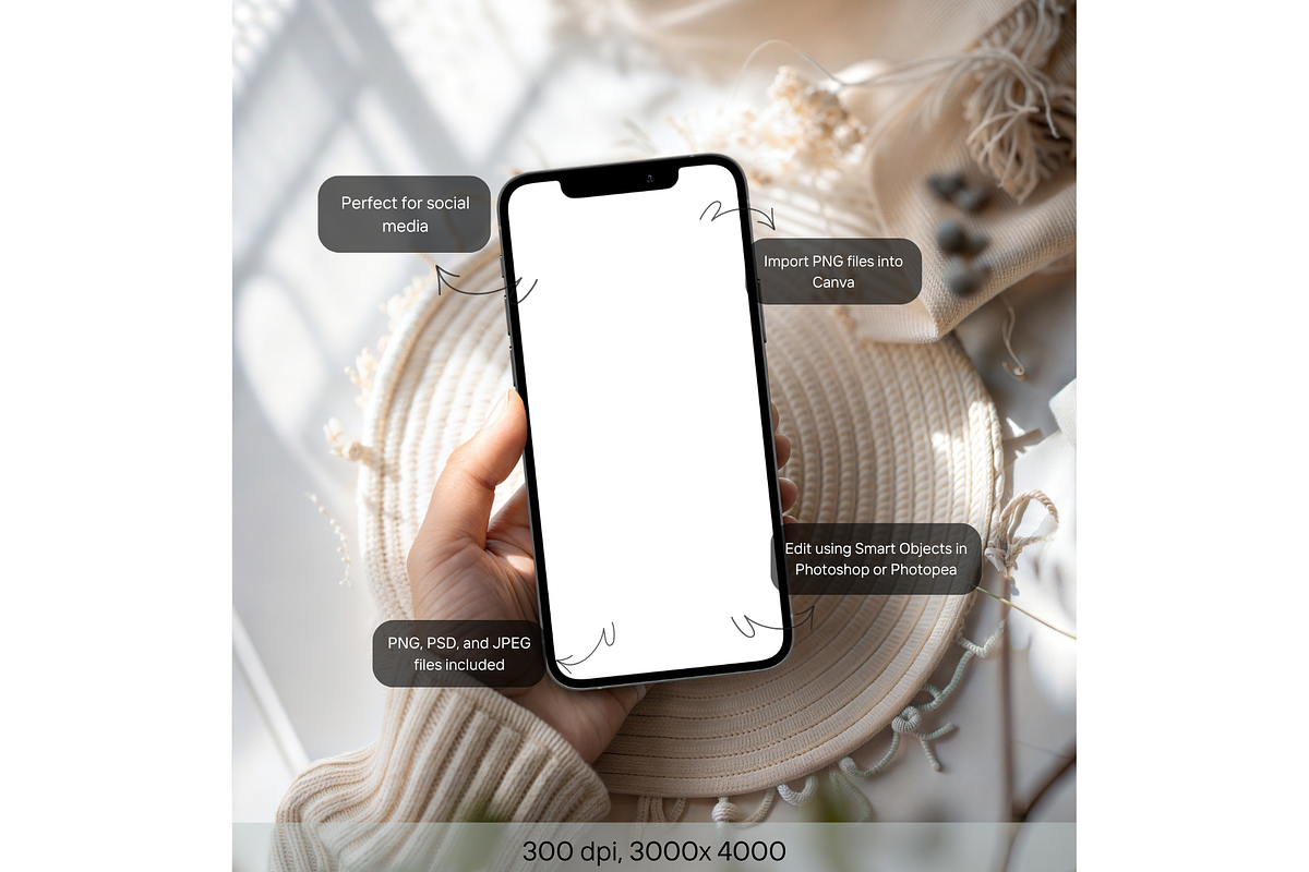 Neutral Aesthetic Mobile Screen Mock, a Product Mockup by MockupWizard (Photo 2 of 5)