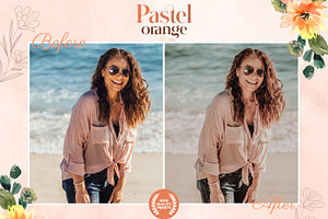 10 Pastel Orange Lightroom Presets