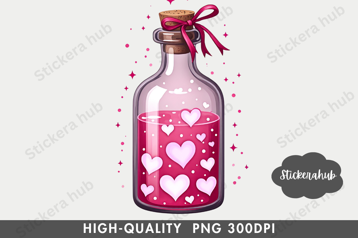 Cute Valentine Clipart Png, a Seasonal Illustration by Stickera Hub (Photo 9 of 15)