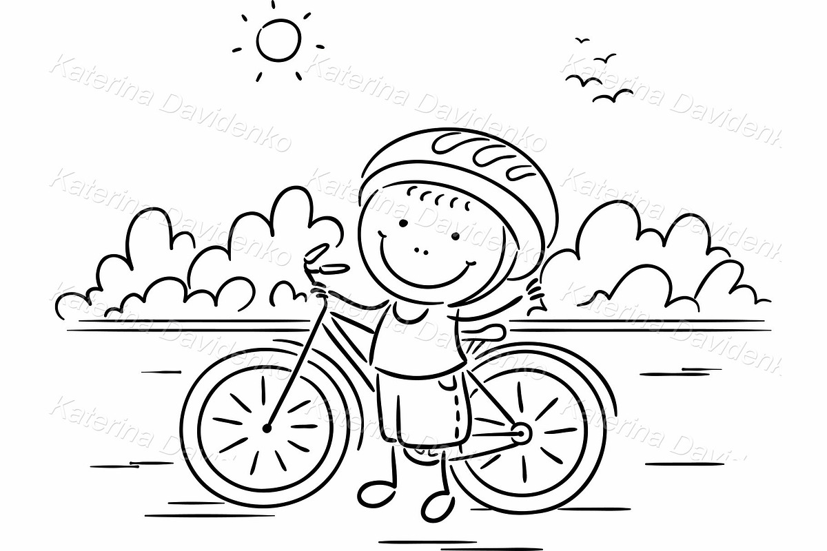 Set of cartoon kids, doodle children, a Person Illustration by Bubert Art (Photo 4 of 4)