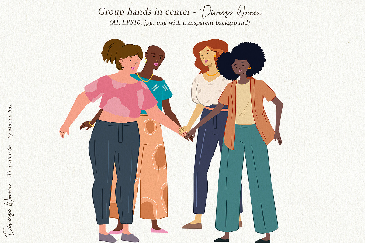 Diverse Women Illustration Pack, a Person Illustration by Motion-Box (Photo 8 of 11)