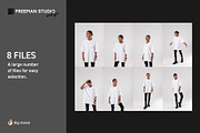 T-Shirt Mock-Up Set, a Shirt Mockup by Freeman Studio (Thumbnail 2 of 15)