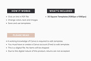 Boho Instagram Templates Canva, a Social Media Template by ILLONA GRAPHICS (Thumbnail 9 of 9)