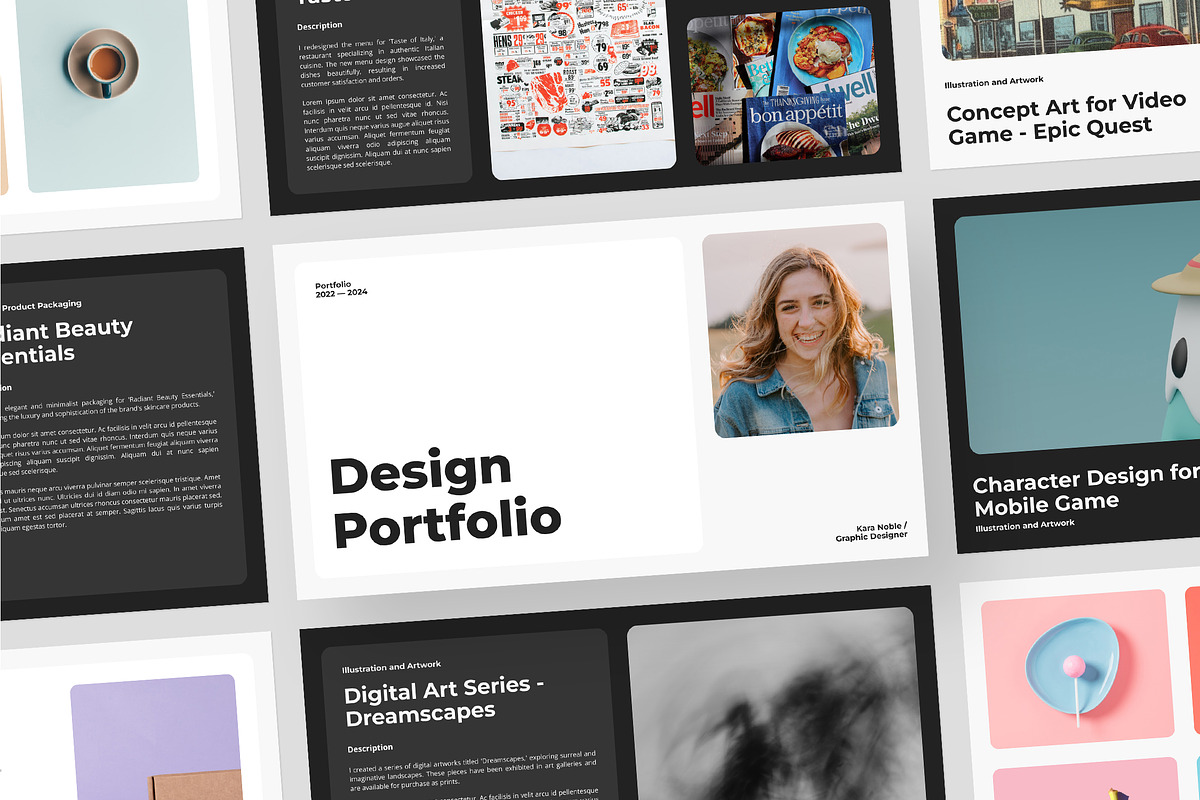 KARA - Portfolio Google Slides, a Presentation Template by Gaize (Photo 1 of 10)