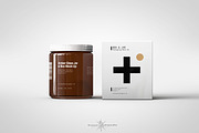 Amber Cosmetics Jar & Box Mock-Up, a Product Mockup by TSOBG (Thumbnail 9 of 18)