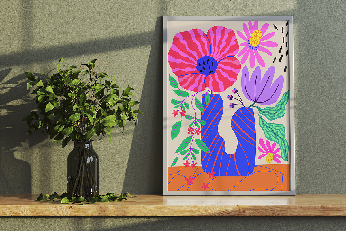 Bold Floral Illustration, a Decorative Illustration by OxanaTally (Photo 4 of 10)