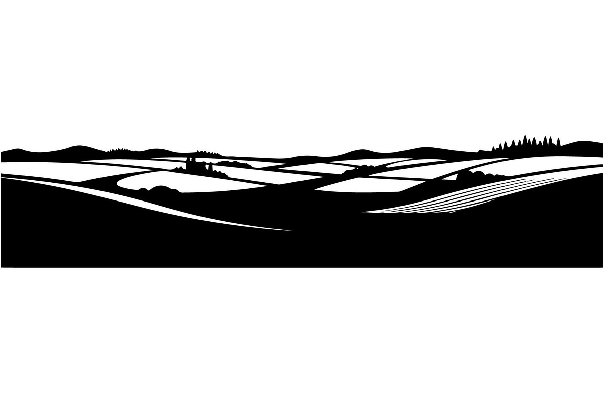 Rural Hills Silhouette, an Object Graphic by Creativeshirt (Photo 18 of 20)