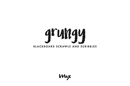 Grungy — Blackboard Scribbles, a Sans Serif Font by Mix Fonts