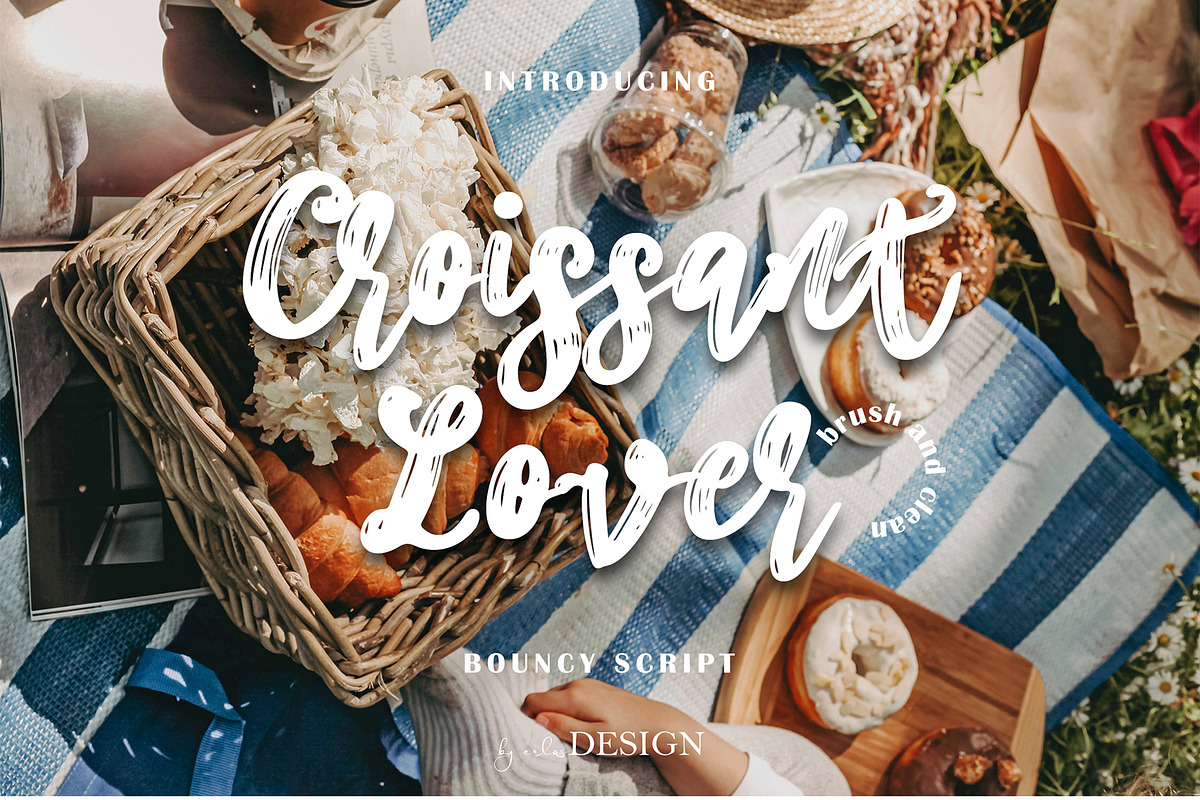 Croissant Lover - Brush Font, a Script Font by erlosDESIGN (Photo 1 of 14)