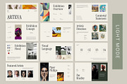 Arteva Art Exhibition Google Slides, a Presentation Template by New Coral Design (Thumbnail 5 of 10)