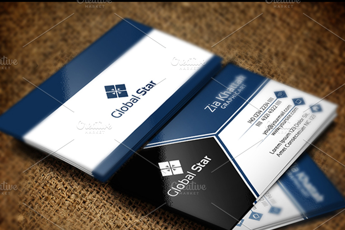 Global Star Vol-4 Business, a Business Card Template by Zia Grfx (Photo 2 of 2)