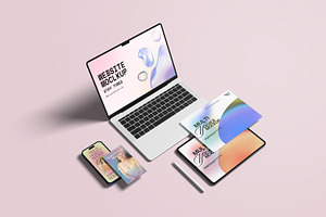 Multi Devices UI Website Mockup, a Wearable Device Mockup by My Code Std