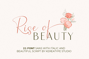 Rise Of Beauty - Variable Font Duo