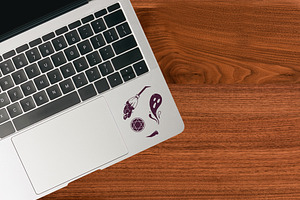 Laptop Mockup For Your Stickers