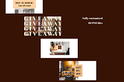 Furniture Social Media Pack, a Social Media Template by RedRiver Studio (Thumbnail 7 of 8)