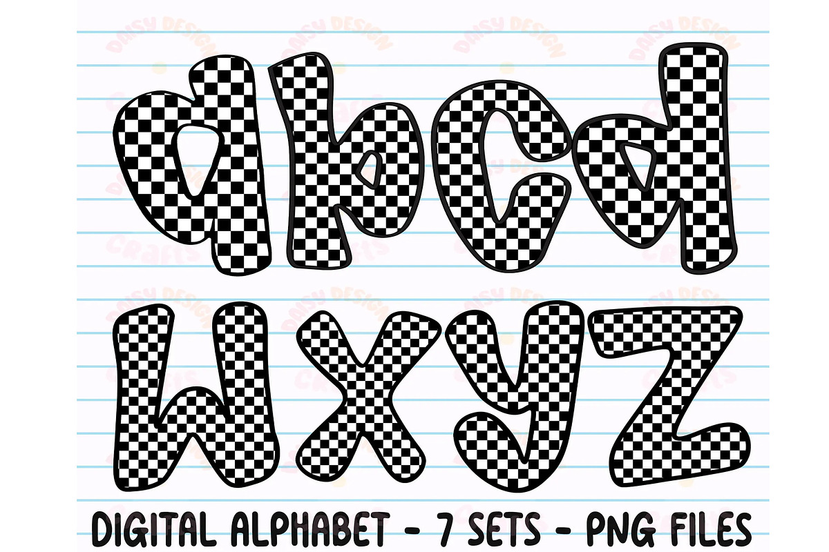 Preppy Retro Back to School Alphabet, an Object Graphic by RETROVIBZDESIGNS (Photo 2 of 8)