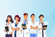 Medical team doctors background, a Healthcare Illustration by Yayasya (Thumbnail 3 of 3)