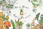 Stay Home & Love Plants Collection, a Decorative Illustration by Cat In Colour (Thumbnail 1 of 10)