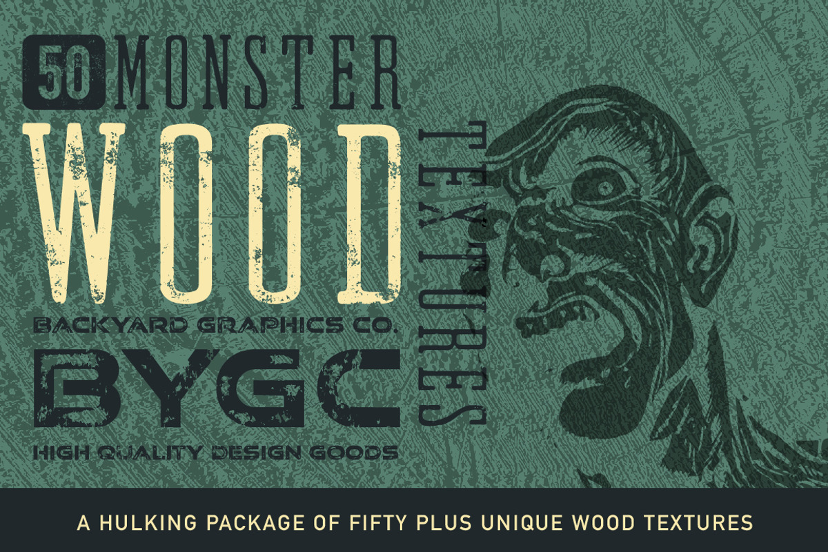 50 Monster Wood Textures, a Texture Graphic by BackYard Graphics Co. (Photo 2 of 10)