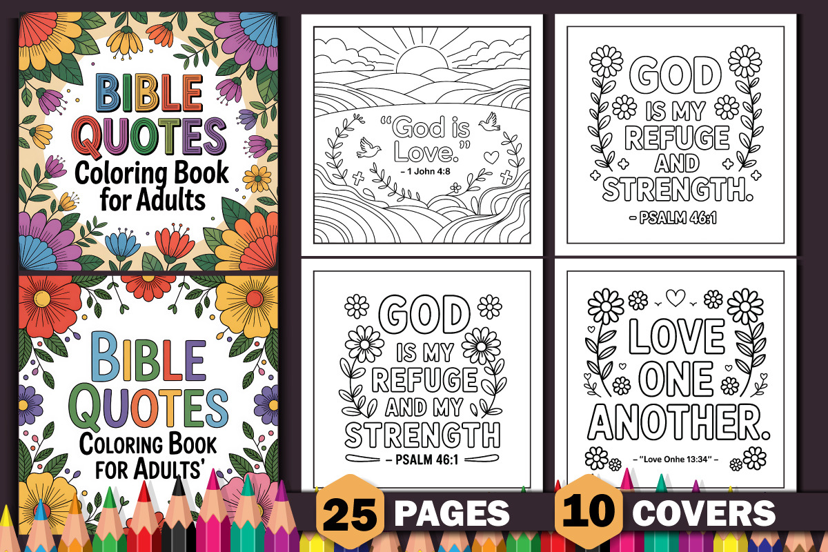 Quotes Coloring Books Bundle, an Object Graphic by protabsorkar11 (Photo 8 of 14)