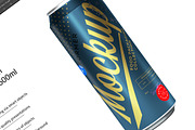 Matte Aluminum Can Mockup 500ml, a Packaging Mockup by Reformer Mockup (Thumbnail 2 of 6)