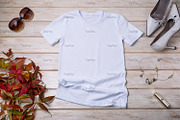 T-shirt mockup with high heels, a Print Template by TasiPas (Thumbnail 3 of 4)
