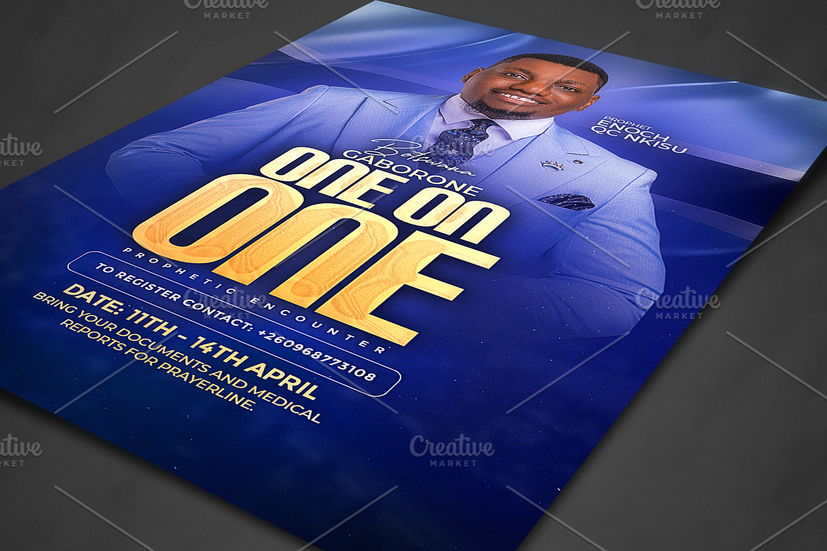 One-on-One Prophetic Encounter Churc, a Social Media Template by church flyer templates (Photo 3 of 8)