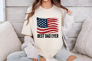 Patriotic Best Dad Ever Sublimation, an Illustration by Libby Wishes (Thumbnail 5 of 6)