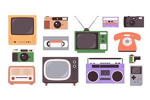 Vintage media technic. Retro photo, a Technology Illustration by LadadikArt