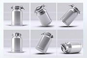 Metal Milk Flask Mock-Up, a Product Mockup by DesignRushMarket (Thumbnail 2 of 7)