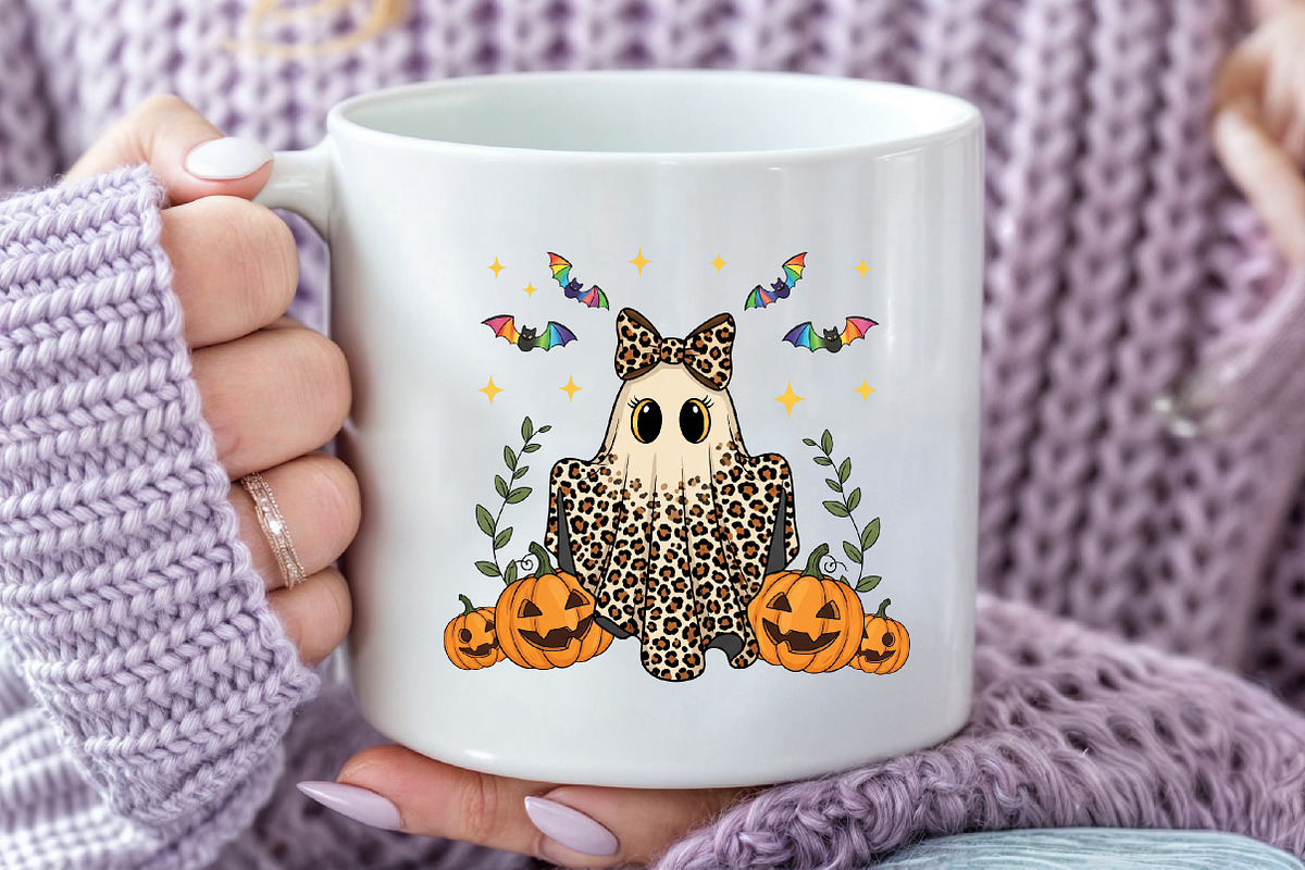 Leopard Ghost Coquette PNG, an Illustration by Craft Nest (Photo 4 of 6)