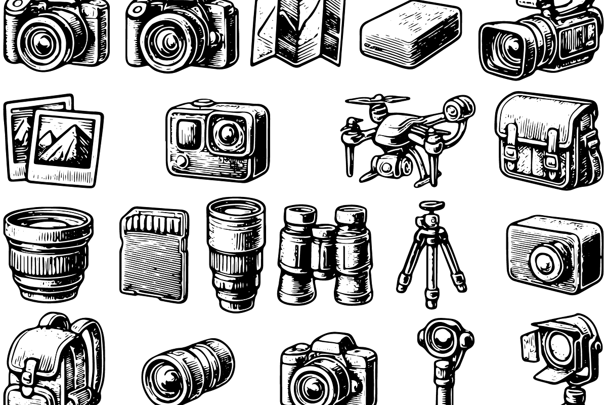 Vintage Photography Equipment, an Object Graphic by RT Studio (Photo 3 of 4)
