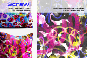 Scrawl Seamless Patterns