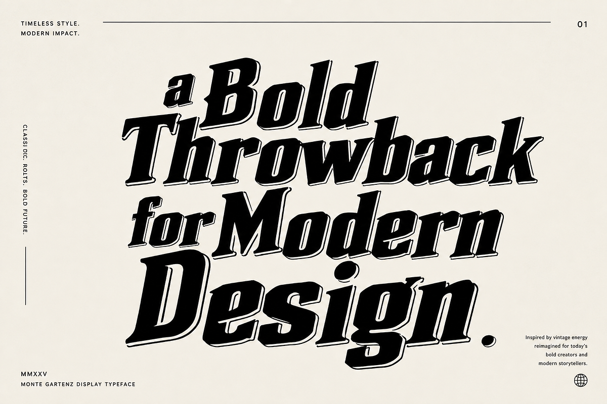 Montac Gartenz - Vintage Power, a Serif Font by HypeWorksCo (Photo 7 of 13)