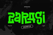 Zarasi Typeface, a Handwritten Font by Grontype (Thumbnail 1 of 8)