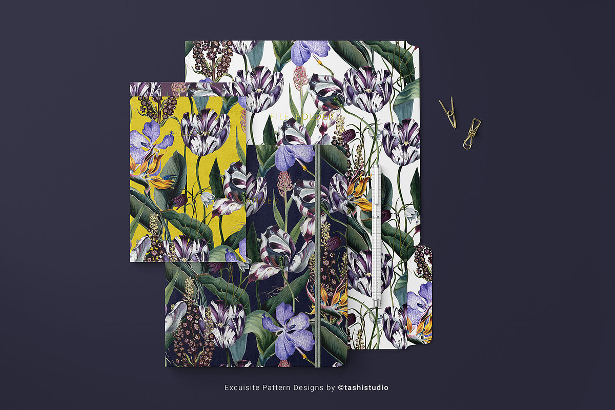 Tulipán, luxury Pattern Designs, a Pattern Graphic by Pink Linen (Photo 9 of 9)
